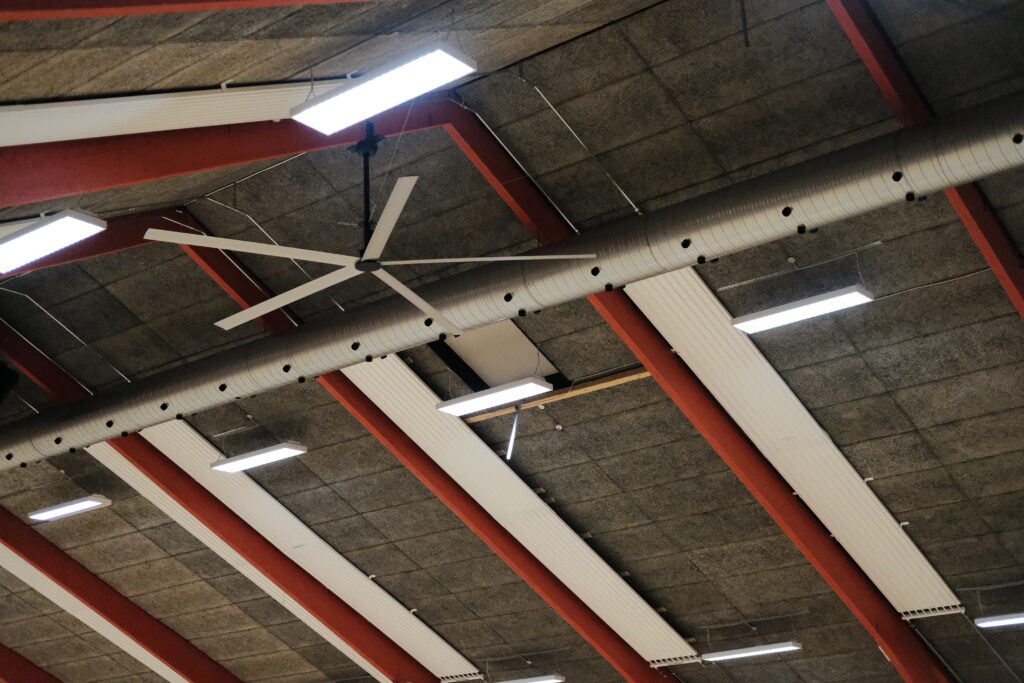 Nordicco HVLS Ventilator energibesparelser i sportshaller