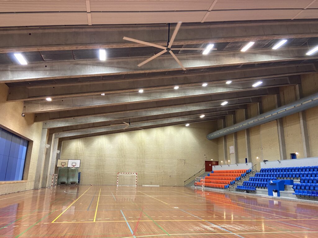 Høng Hallen HVLS loftventilator - loft ventilator - decken ventilatoren - from NORDICCO