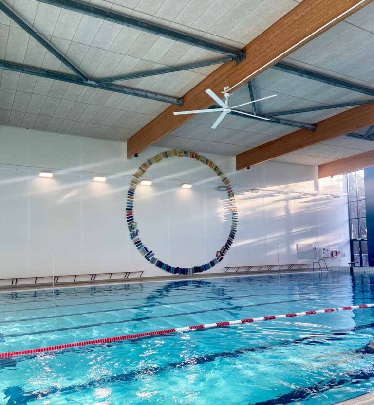 Deckenventilator reduziert relative Luftfeuchtigkeit - Luftfeuchte